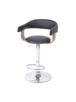 Banqueta Koya Base Metal Acolchoada Giratória Or Design 6651