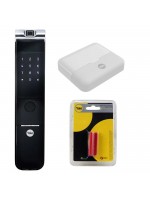 Combo: Fechadura Digital YMF 40A RL Biometria e Senha + HUB + Zigbee YMF