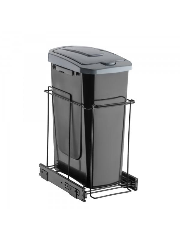 Lixeira Deslizante Simples Cesto 15 Litros Tampa Click 0716 Lixeira Deslizante Simples Cesto 15 Litros Tampa Click 0716