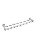 Toalheiro Duplo 60cm Gardenia Barra Chata 3/4 Inox Polido