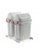 Lixeira Deslizante Dupla Cesto 19 Litros 2701 Schmitt