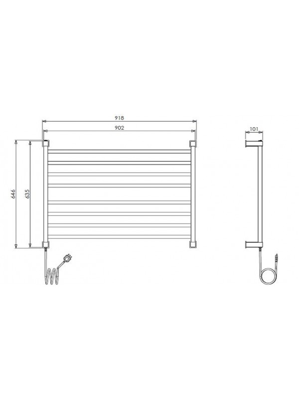 Aquecedor Toalhas Térmico Aquece Magnum Inox 304