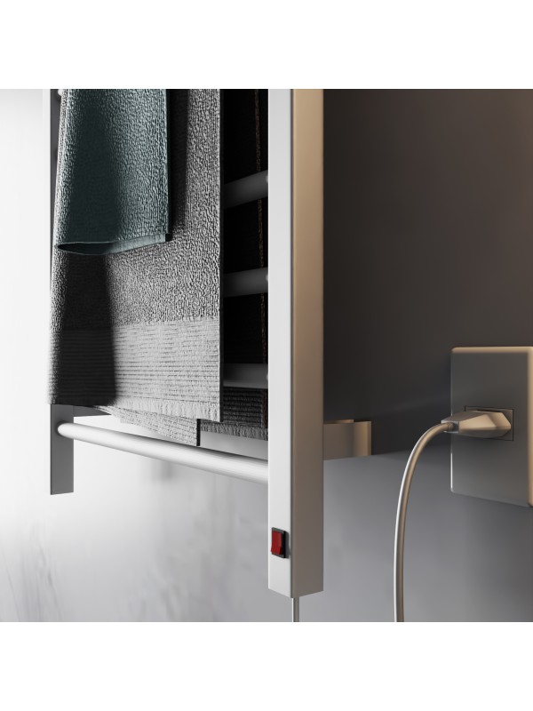 Toalheiro Térmico Casuli Circolare Due Branco | 2 Toalhas | 127V ou 220V