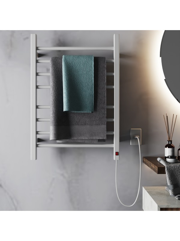 Toalheiro Térmico Casuli Circolare Due Branco | 2 Toalhas | 127V ou 220V