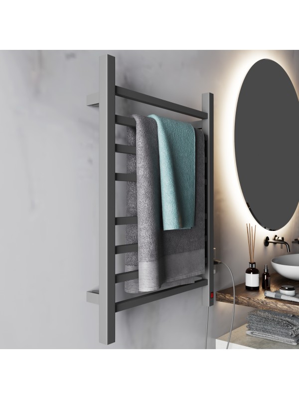 Toalheiro Térmico Casuli Quadratto Due Cinza | 2 Toalhas | 127V ou 220V