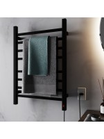 Toalheiro Térmico Casuli Quadratto Due Preto | 2 Toalhas | 127V ou 220V