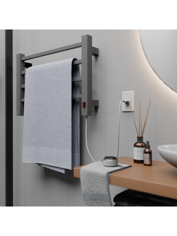 Toalheiro Termico Casuli Quadratto Uno Cinza | 110V ou 220V | Casuli