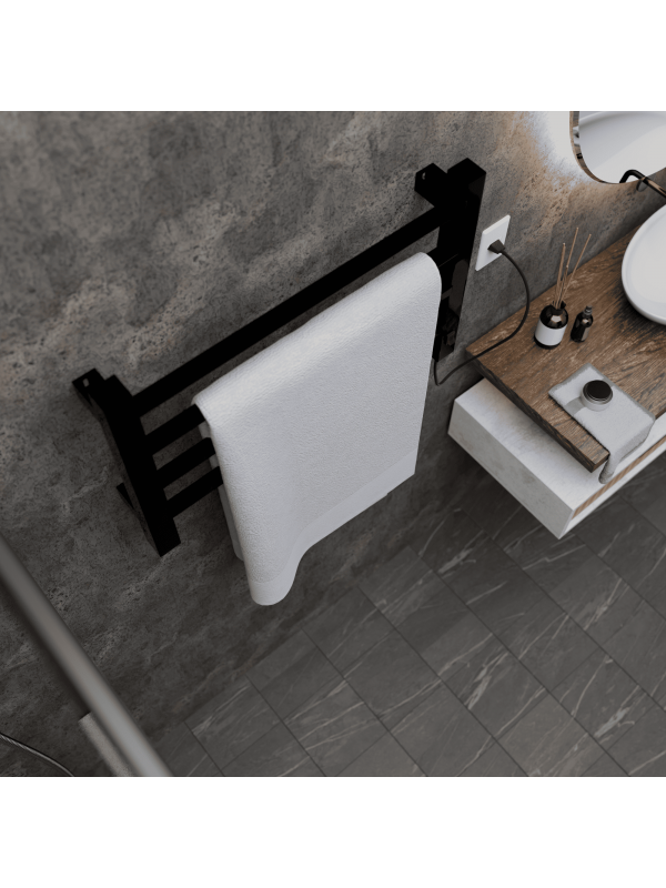 Toalheiro Termico Casuli Quadratto Uno Preto | 110V ou 220V | Casuli Toalheiro Termico Casuli Quadratto Uno Preto | 110V ou 220V | Casuli