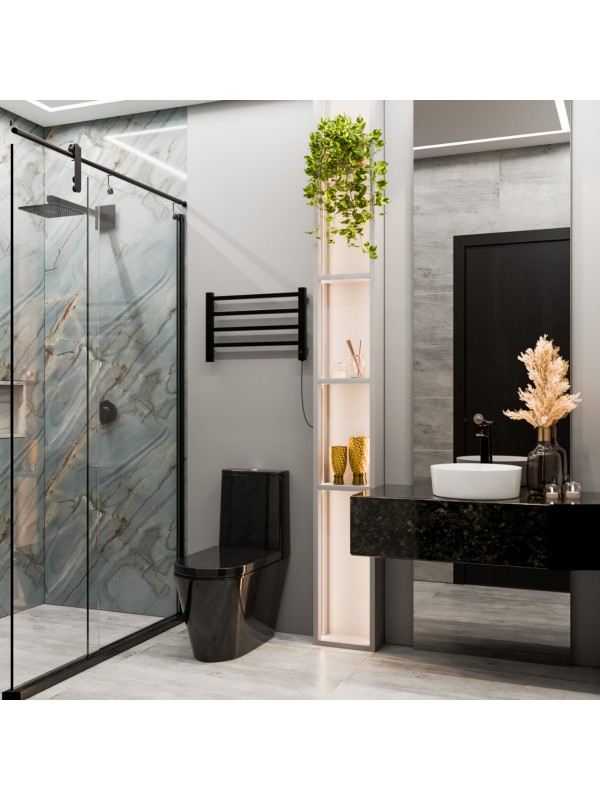 Toalheiro Termico Casuli Quadratto Uno Preto | 110V ou 220V | Casuli Toalheiro Termico Casuli Quadratto Uno Preto | 110V ou 220V | Casuli