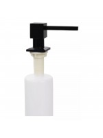 Dispenser Dosador Embutir Inox Quadrado Preto 500ml DIS-001 