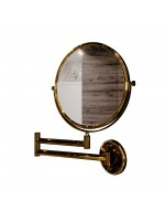 Espelho Articulado Redondo E6520 Dourado Italy Line