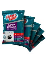 Limpa Máquina de Lavar Flash Limp 80g Sachê - Kit 5 Unidades Higienização Profunda