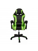Cadeira Gamer Verde Reclinável Massageador GAM-005 