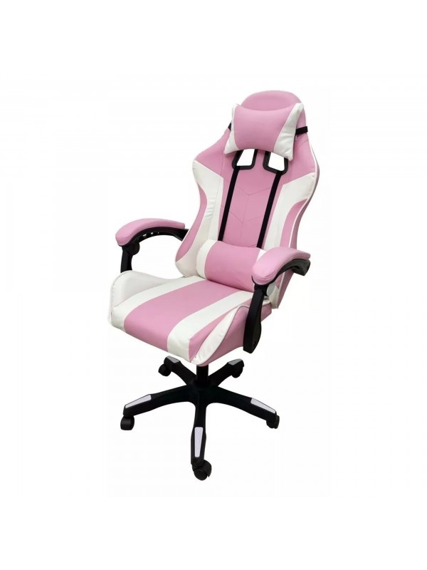Cadeira Gamer Rosa Reclinável Massageador GAM-007 