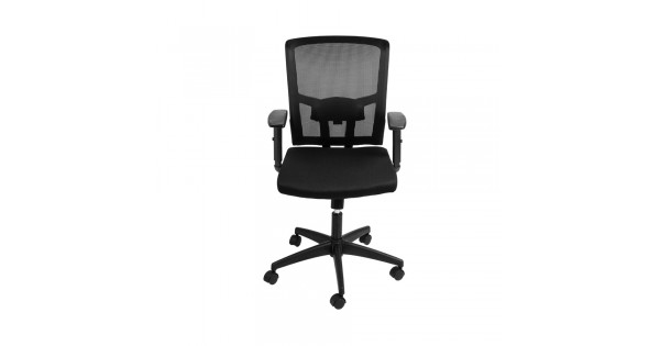 Cadeira Toquio em Tecido Preta Base Nylon Rodízio OR-3329