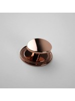 Puxador Beetle com Base Granada - Rose Brilhante - Zen Design