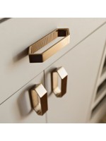 Puxador Elemento Zen Dourado Fosco - G - Zen Design