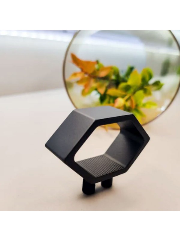 Puxador para Móveis Elemento Zen Preto - P - Zen Design Puxador para Móveis Elemento Zen Preto - P - Zen Design