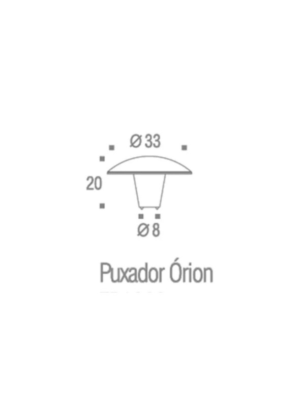 Puxador para Móvel Orion Preto - 33mm - Zen Design Puxador para Móvel Orion Preto - 33mm - Zen Design