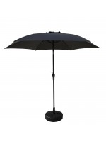 Ombrelone Miramar Grafite 2,70m Completo com Base Rivatti - Proteção UV50+ e Impermeável
