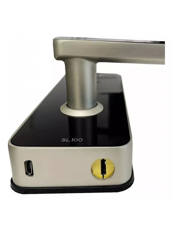 Fechadura Digital Papaiz Smart Lock com Senha SL 100 Prata