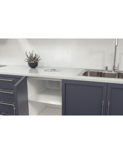 Lixeira de Embutir Tramontina Inox 5L Clean Round Redonda