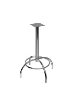 Base de Mesa Café em Aço Cromado 75cm Altura - Flape