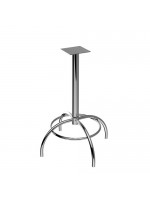 Pé Base De Mesa Café Aço Cromado 105cm Altura - Flape