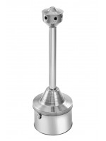 Coletor De Cigarros Bituqueira Inox Escovado Aton 10 Litros