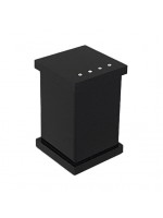 Porta Algodão/Cotonetes em Acrílico Preto