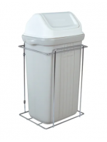 Lixeira Simples 10 Litros Fixa P/ Cozinha / Banheiro Cromada GTB - 7076 