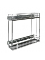 Porta Latas/ Óleo Lateral 120x440x475mm Cromado Bandeja GTB - 7205 