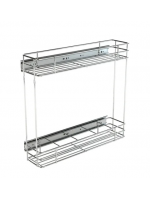 Porta Latas / Óleo Lateral 120x430x475mm Cromado GTB - 7020