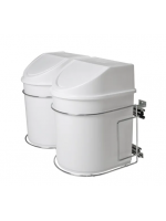 Lixeira Deslizante Dupla 12l Para Cozinha Cromada  GTB -7242 