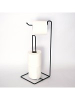 Porta Papel Higiênico Preto de Piso - 2470 Jomer