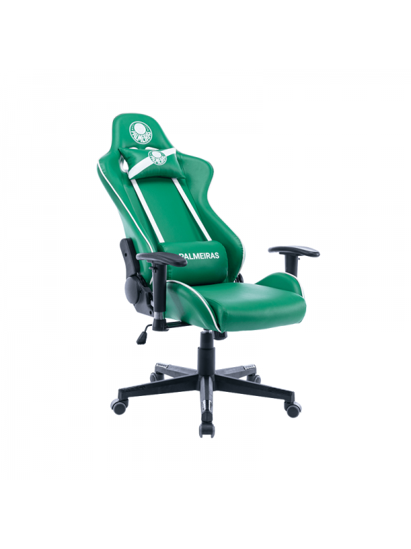 Cadeira Gamer Palmeiras Invicto 3318 OR | Verde e Branca | Reclinável 170° | OR Design Cadeira Gamer Palmeiras Invicto 3318 OR | Verde e Branca | Reclinável 170° | OR Design