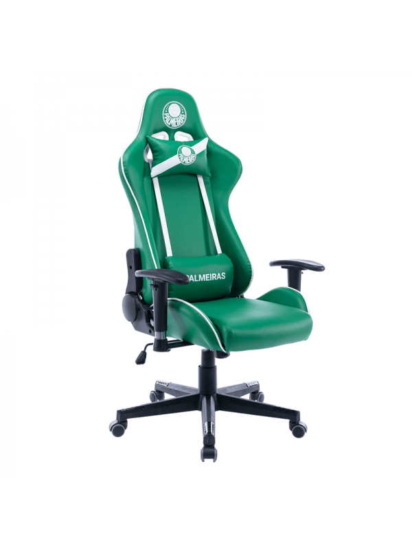 Cadeira Gamer Palmeiras Invicto 3318 OR | Verde e Branca | Reclinável 170° | OR Design Cadeira Gamer Palmeiras Invicto 3318 OR | Verde e Branca | Reclinável 170° | OR Design