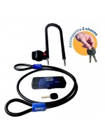 Cadeado U-Lock Papaiz UL10/285 P/ Bike Moto - Anti Furto Reforçado