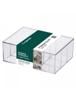 Caixa Organizadora com Divisórias e Tampa Elegance Paramount Transparente