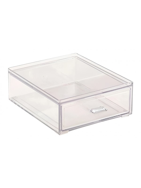 Caixa Organizadora Gaveta Cristal Paramount Elegance 1087: Maquiagem, Café e Escritório