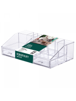 Organizador de Cosméticos Elegance Paramount | Acrílico Transparente com Divisórias | 31,5cm