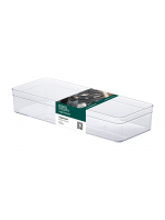 Organizador Longo Diamond Cristal Paramount p/ Gavetas e Armários | Plástico Transparente 40cm