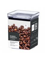 Pote Hermético Paramount Lumini Quadrado 1 Litro - Transparente e Empilhável