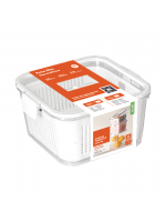 Pote Slim Multiuso Organizador de Alimentos 1,36L Branco - Otimize seu Espaço