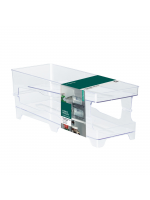 Organizador de Latas Diamond Duplo Paramount | Transparente | 12 Unid. | Otimiza Geladeira