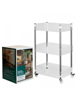 Organizador Vertical Triplo Estreito com Rodízios | Solução de Espaço Premium