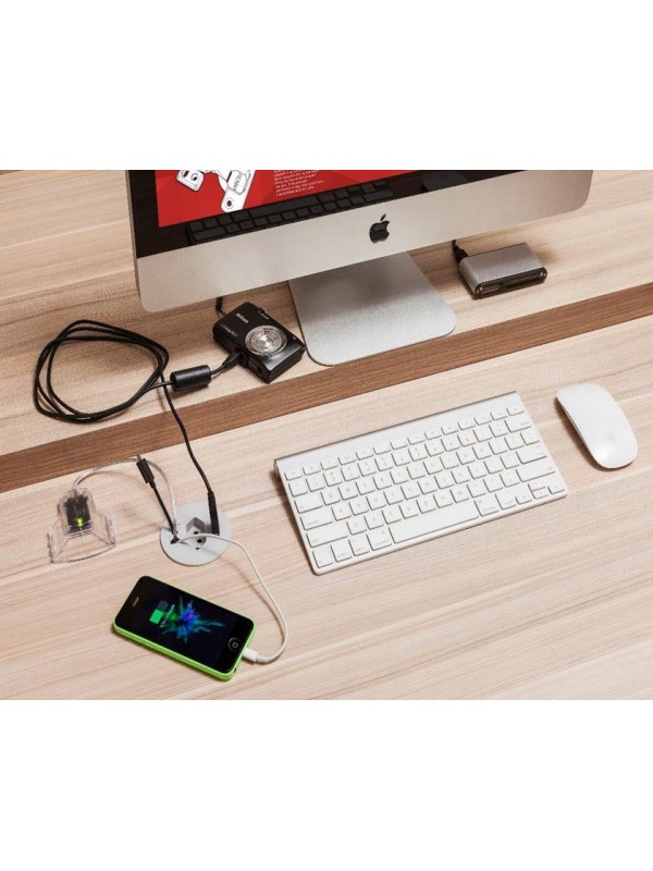 Passa Fio com Tomada e USB – Renna Passa Fio com Tomada e USB – Renna