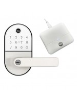 Combro Fechadura Digital Yale Compact Branca | Biometria, Senha e Tag | Segurança Inteligente