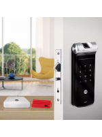 Combo Fechadura Digital YDF 40A BP Porta De Correr com HUB e Zigbee