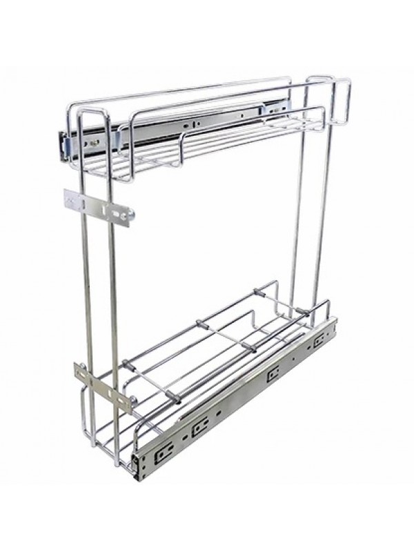 Porta Temperos Latas / Óleo Duplo Deslizante Inox Jomer 8654